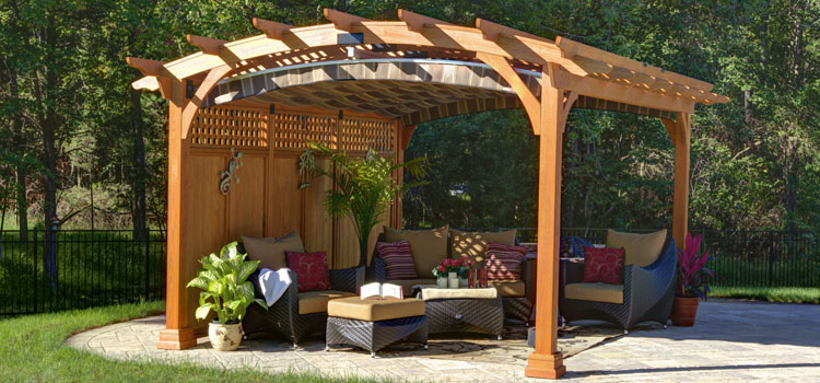 Modern Wood Pergola Installation in Montebello, CA